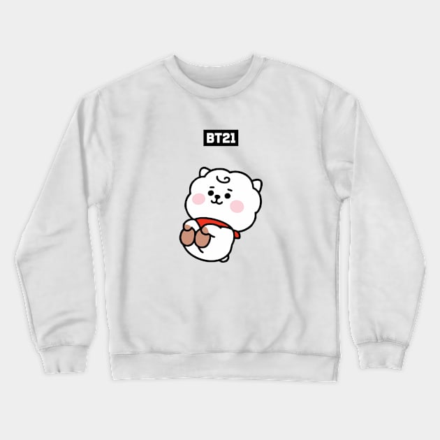 bt21 bts exclusive design 73 Crewneck Sweatshirt by Typography Dose